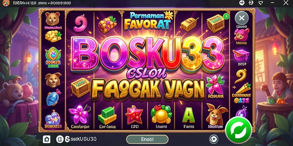 Screenshot gameplay BOSKU33 yang menunjukkan momen menarik di Slot.