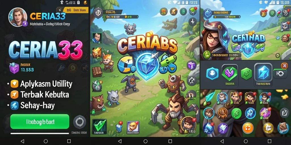 Screenshot CERIA33 menampilkan antarmuka aplikasi Utility yang mudah digunakan.