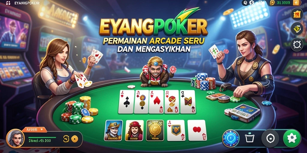 Tampilan gameplay menarik dari EYANGPOKER yang penuh aksi.