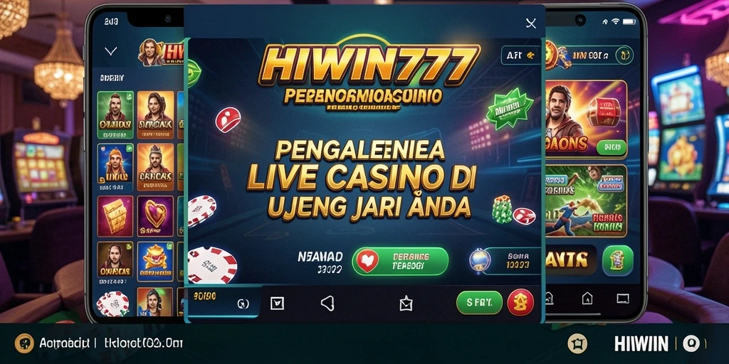 Tampilan gameplay Live Casino HIWIN777 yang menarik dan interaktif.