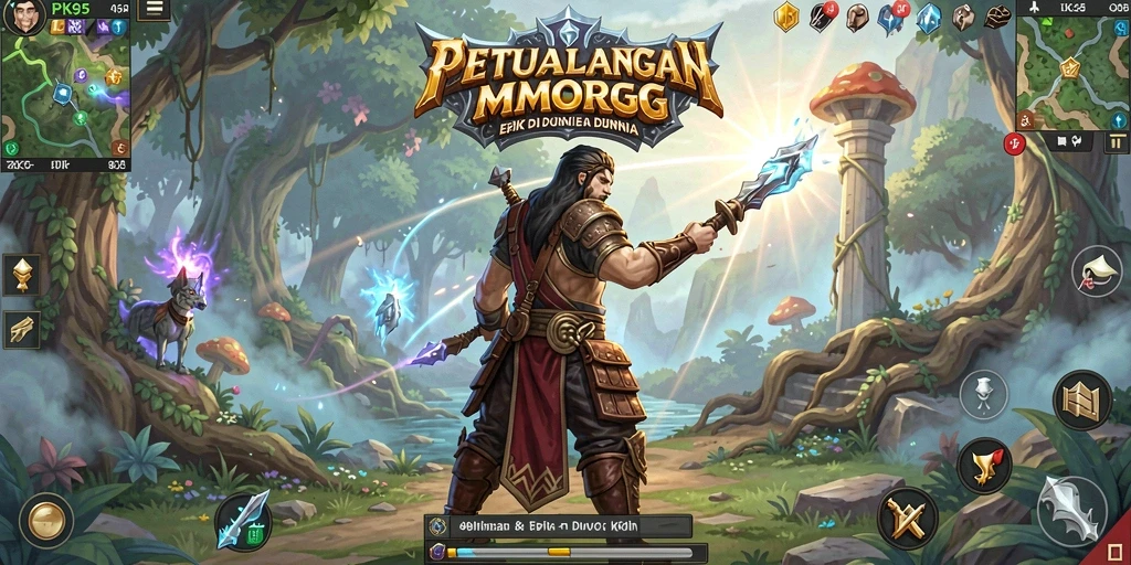 Gameplay PK95 yang seru dan mendebarkan dalam dunia MMORPG.