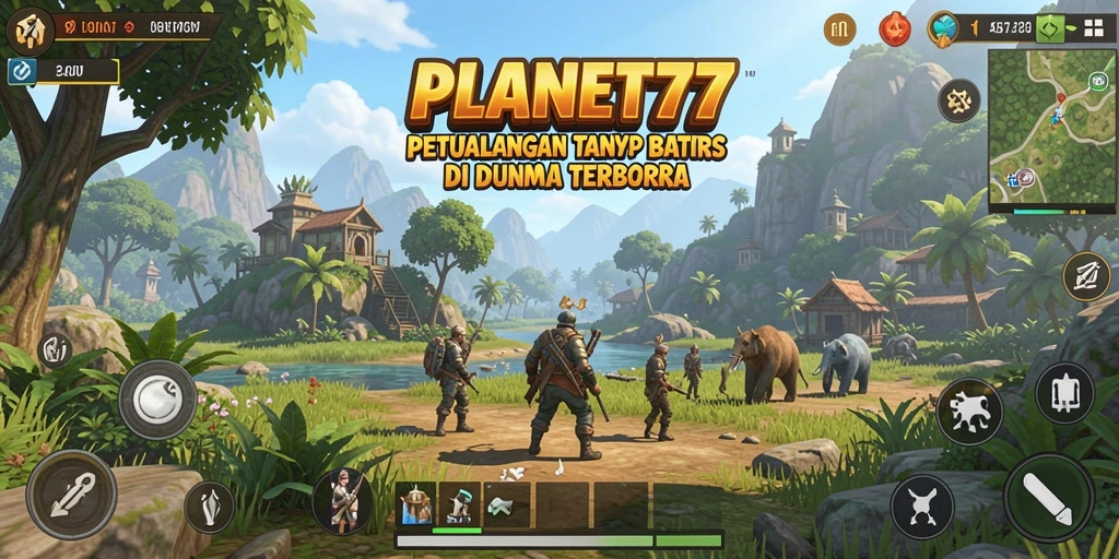 Tampilan gameplay menakjubkan di dunia terbuka PLANET77.