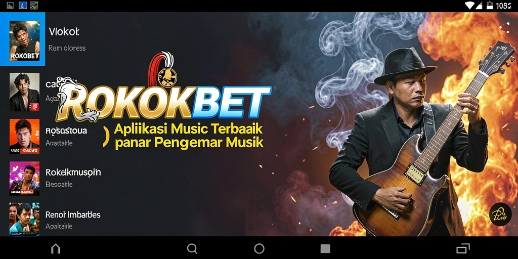 Tampilan gameplay ROKOKBET yang mengasyikkan dengan berbagai genre musik.
