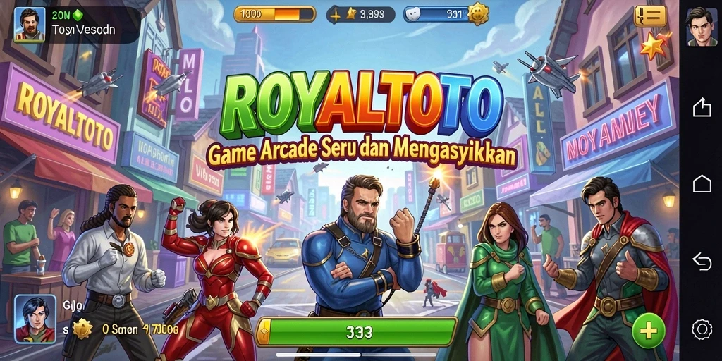 Tangkapan layar utama ROYALTOTO yang menunjukkan gameplay seru.