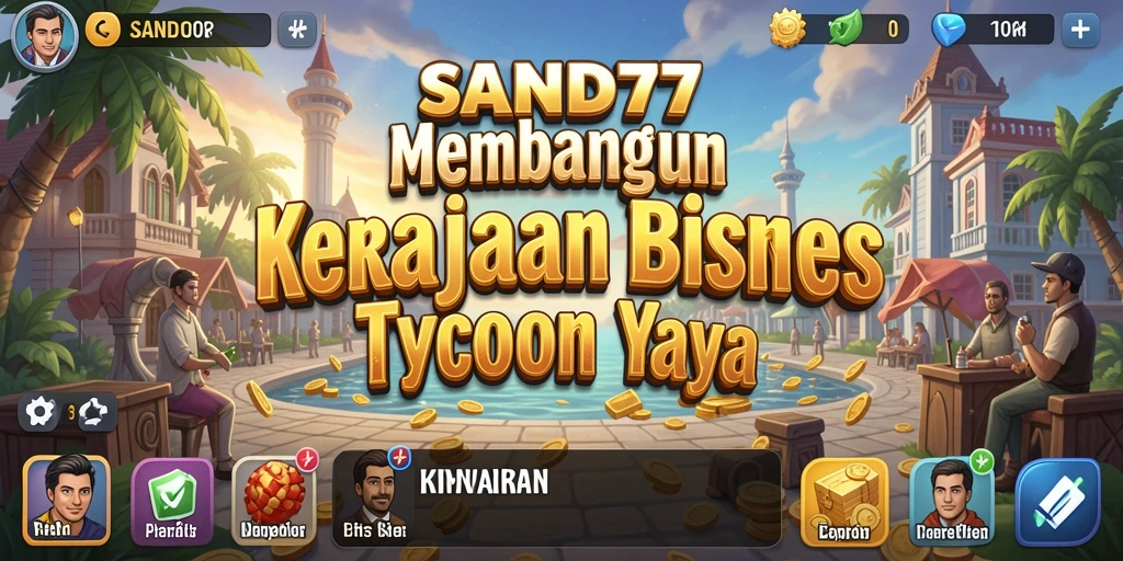 Menampilkan gameplay SAND77 dengan elemen Tycoon yang menarik.