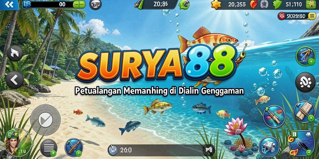 Tangkapan ikan besar dalam gameplay SURYA88 yang mendebarkan.
