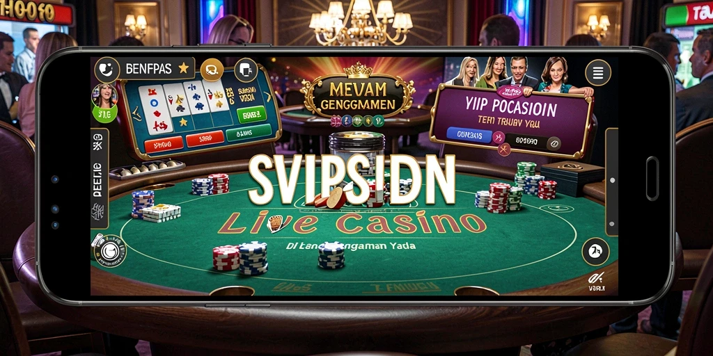 Tampilan gameplay Live Casino seru dan interaktif dari SVIPSIDN.