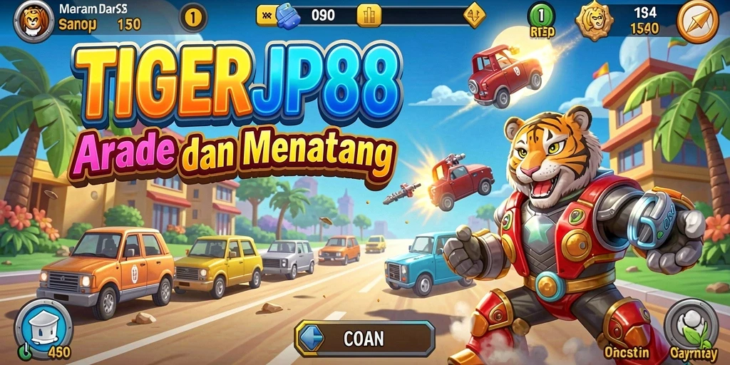 Gameplay menarik di TIGERJP88 dengan efek visual warna-warni.